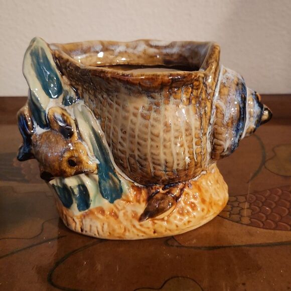Fish and Shell Candle Holder - Picture 1 of 6